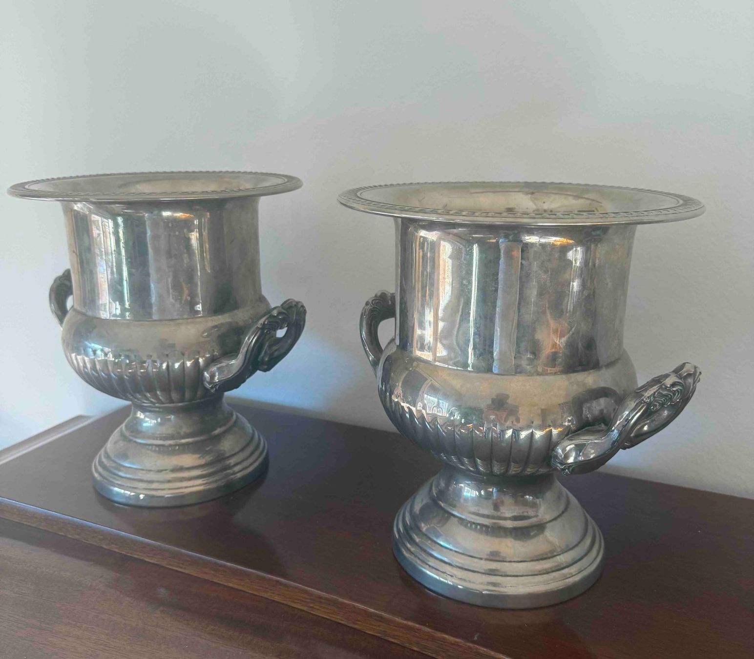 Autres: Champagnerkübel, 2 Stück, vintage. versilbert 1900er – D'occasion à Zürich par Concorde2313 1