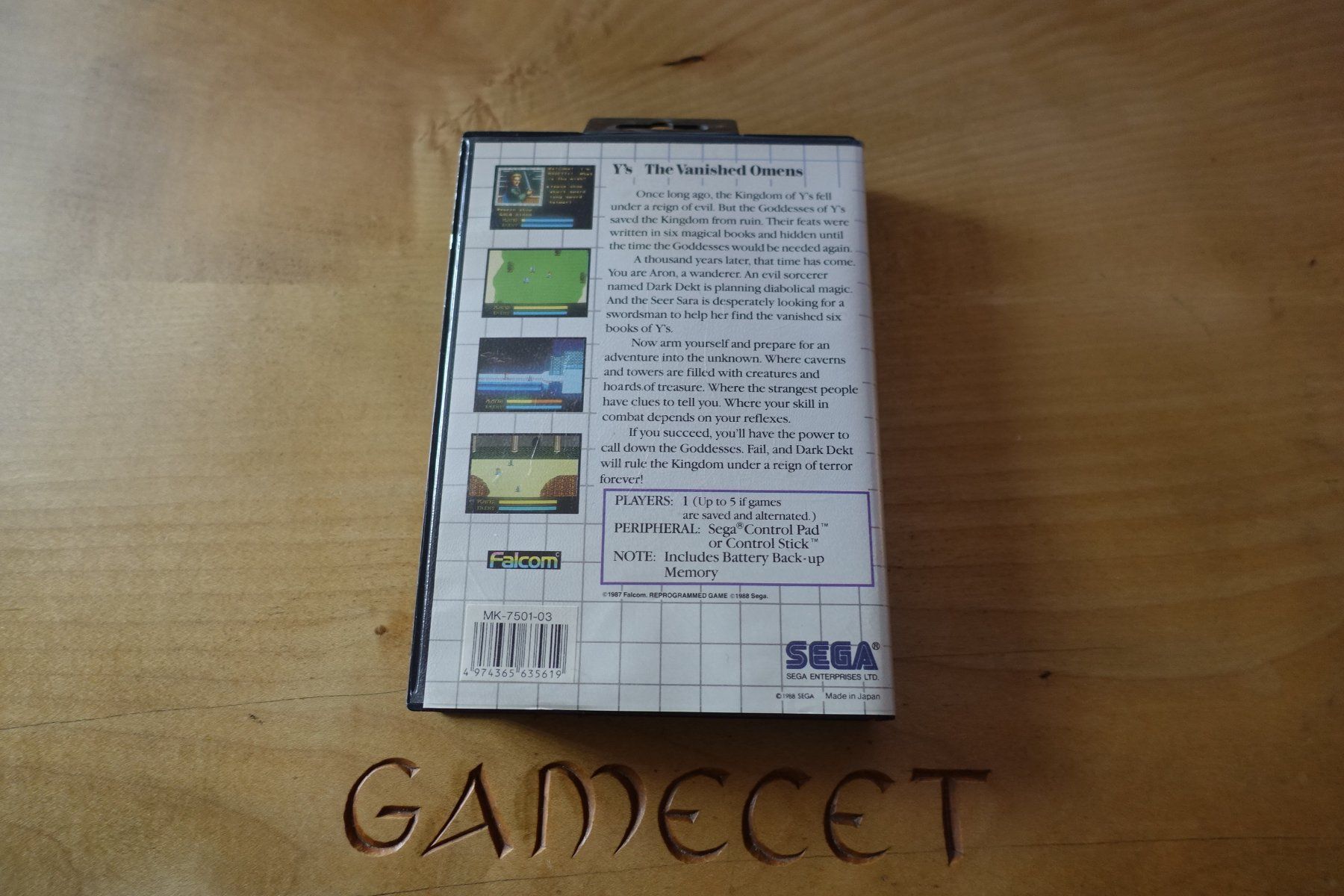 Sega Giochi: Y's: The Vanished Omens - Sega Master System – Usato da Steinach venduto da Gamecet 2