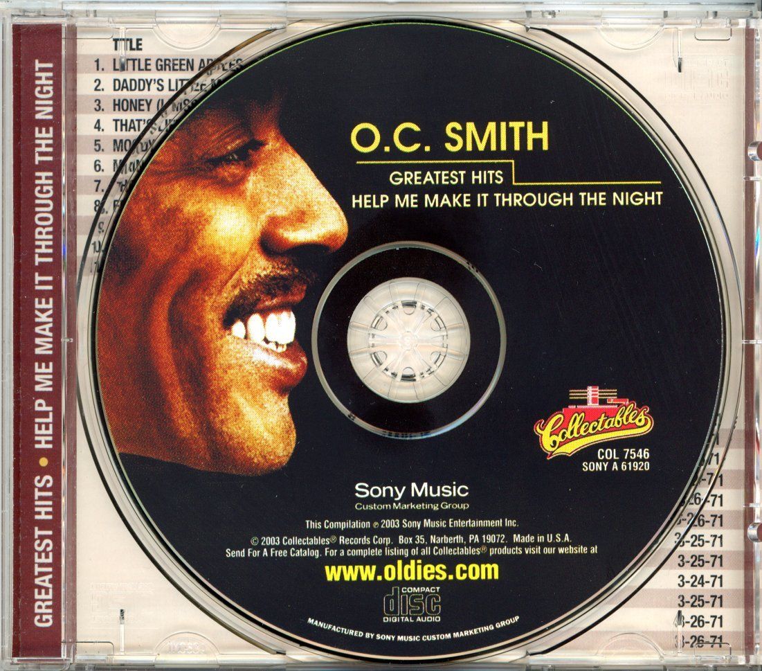 CD: CD - O. C. SMITH Greatest Hits & Help Me Make It Through ... – Nuovo (secondo la descrizione) da Morges venduto da evnocha3 2