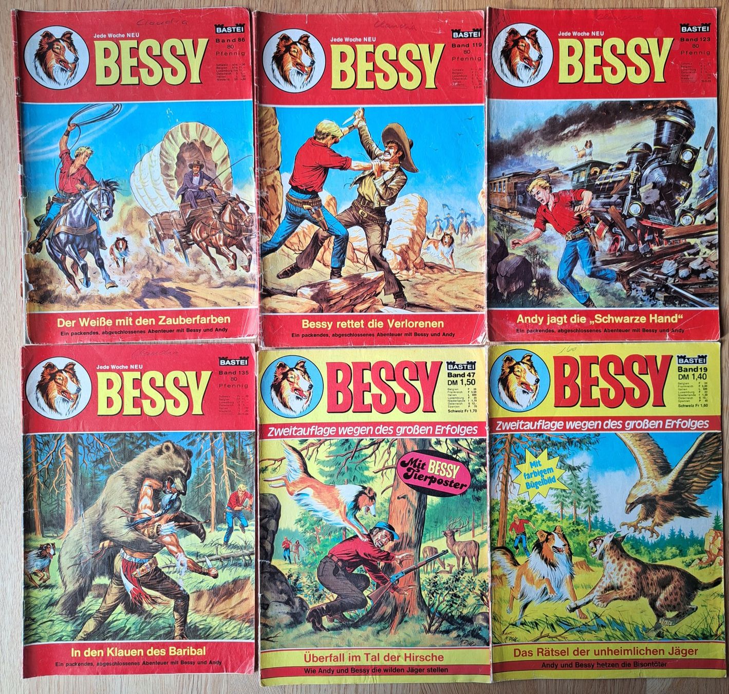 Fumetti: Bessy - 6 Hefte – Usato da Meggen venduto da Ricardokoch