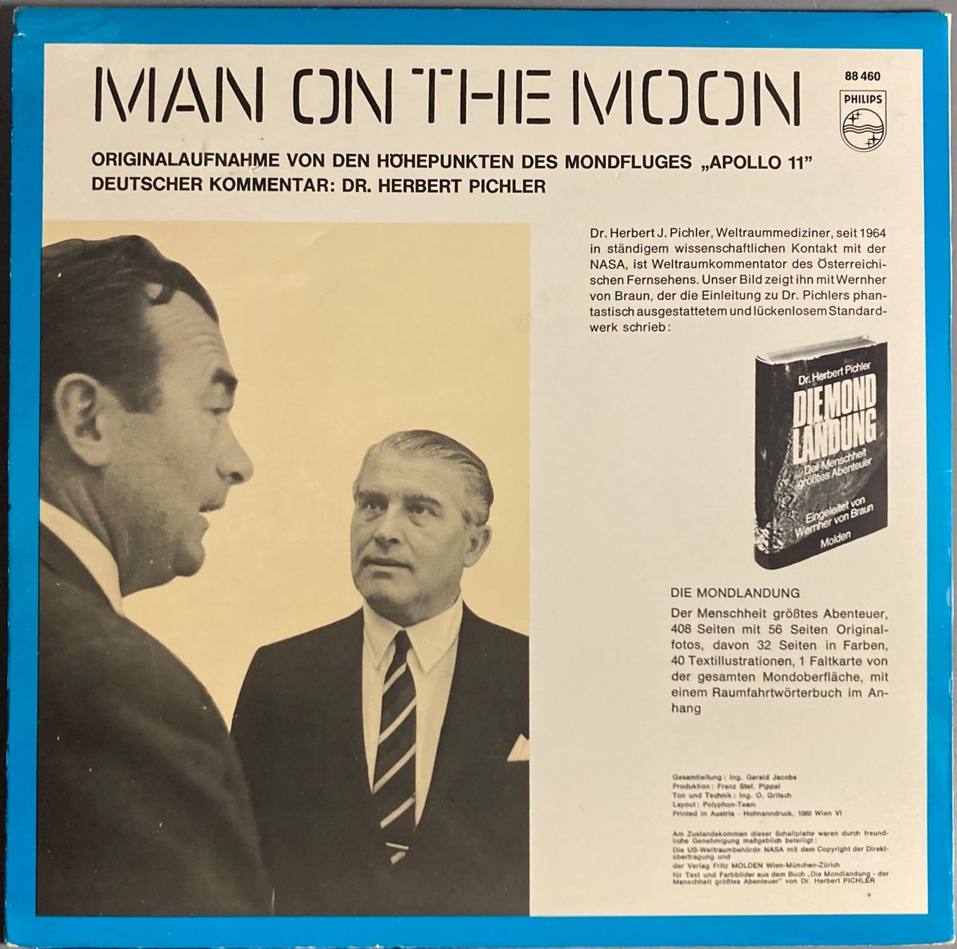 Dischi in vinile: DR. HERBERT PICHLER - MAN ON THE MOON – Usato da Poliez-Pittet venduto da Newtown-Records 1