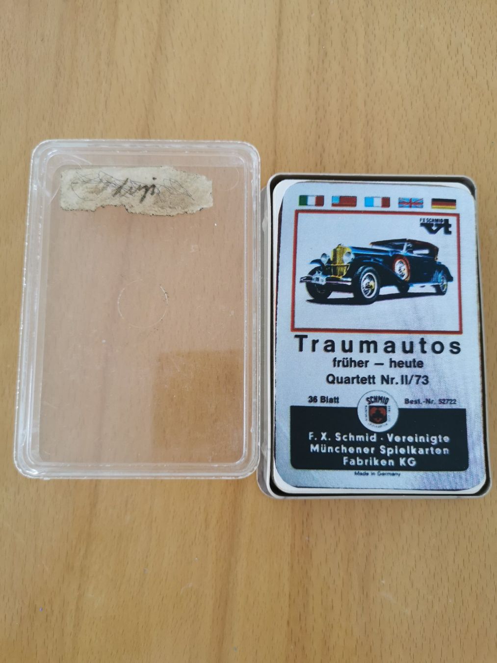 Giochi: Traumautos Quartett Nr.1/73, F.X. Schmidt – Usato da St.Gallen venduto da Tamal0204