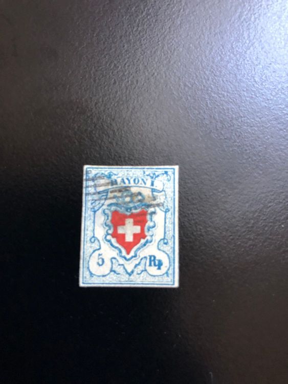 TIMBRE NAPOLÉON 20C Bleu Type I N°14A - Oblitéré Non dentelé-003 EUR 15