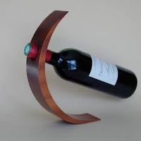 Flaschenhalter Le Lunivin A Cœur Bois Holz neu (ohne Wein!)