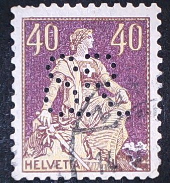 Tous les timbres: Perfin   78 – D'occasion à Opfikon par webstar30