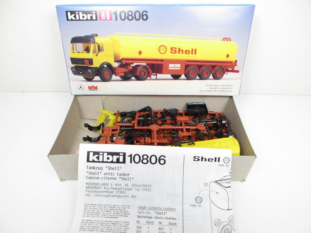 Kibri Modelleisenbahnen: Kibri H0 10806 Mercedes-Benz 1834 Tankzug SHELL – Neu und originalverpackt aus Olten von Heinrich875 1