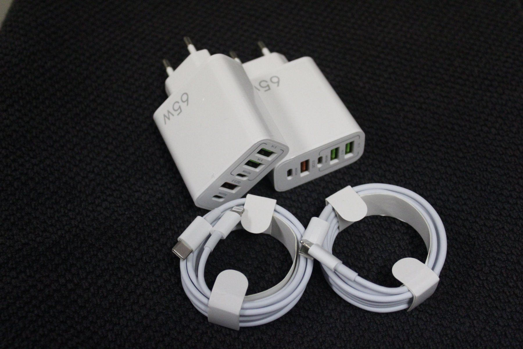 Caricabatterie: 2x 65w iphone  Netzteil +2meter lightning USB C kabel – Nuovo (secondo la descrizione) da Kirchdorf AG venduto da Apost008