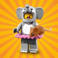 ELEPHANT GIRL MINIFIGURE 71021 serie 18 " PARTY " new‪‪
