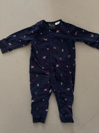 Baby Strampler H&M dunkelblau mit Motiv akzeptabel