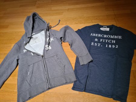Abercrombie &Fitch jacke gr.M und Shirt gr.L
