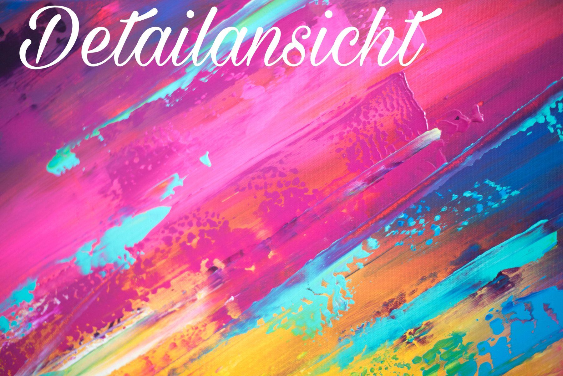 Gemälde: Acrylbild abstrakt "Hurricane" bunt Neu Unikat – Neu und originalverpackt aus Rheinau von Sussel 2
