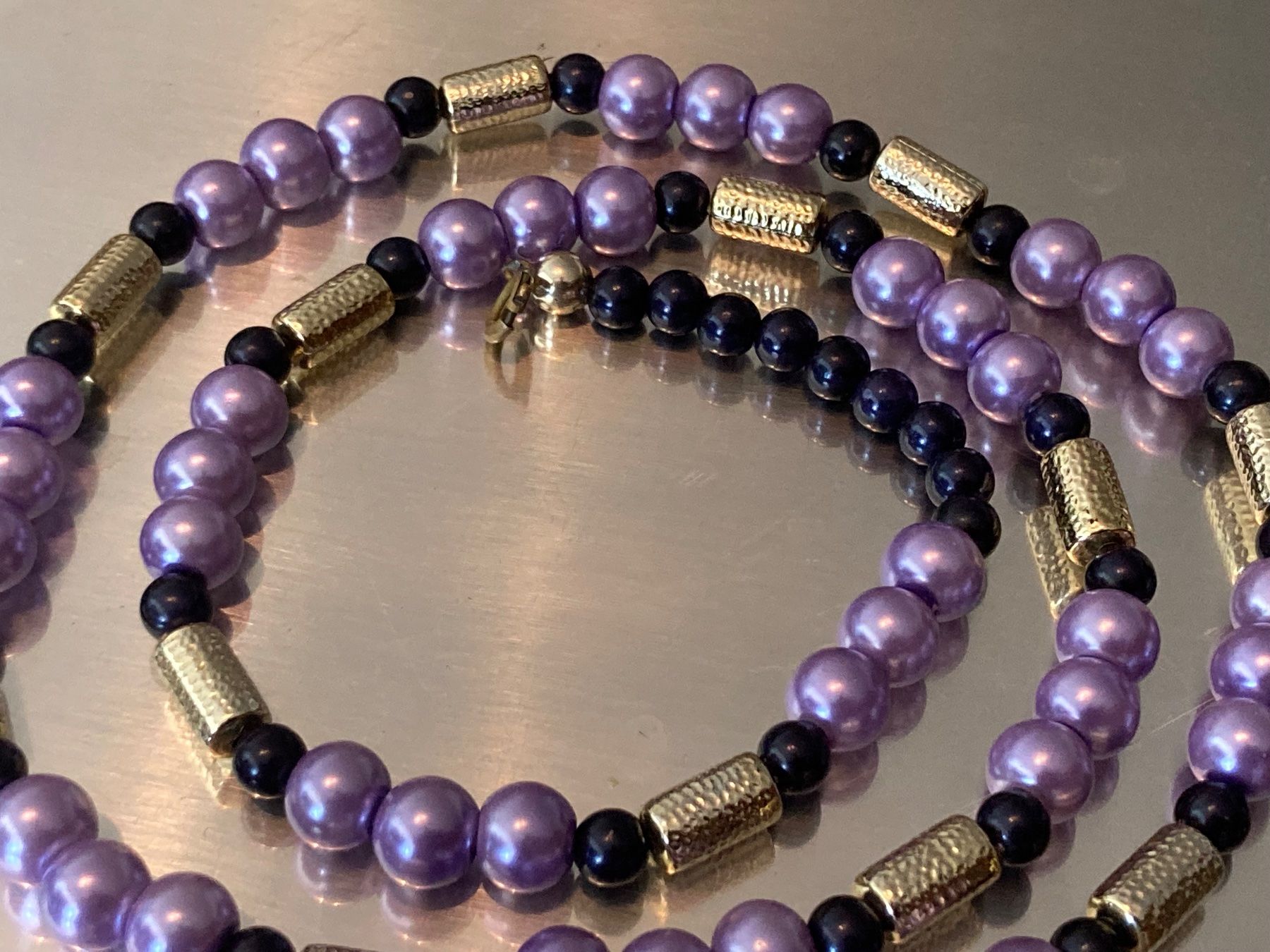 Catenine: Collier vintage en perles de verre – Usato da Marly venduto da Antigona71 2