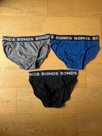 Bonds Briefs Trio schwarz/blau/grau Grösse M
