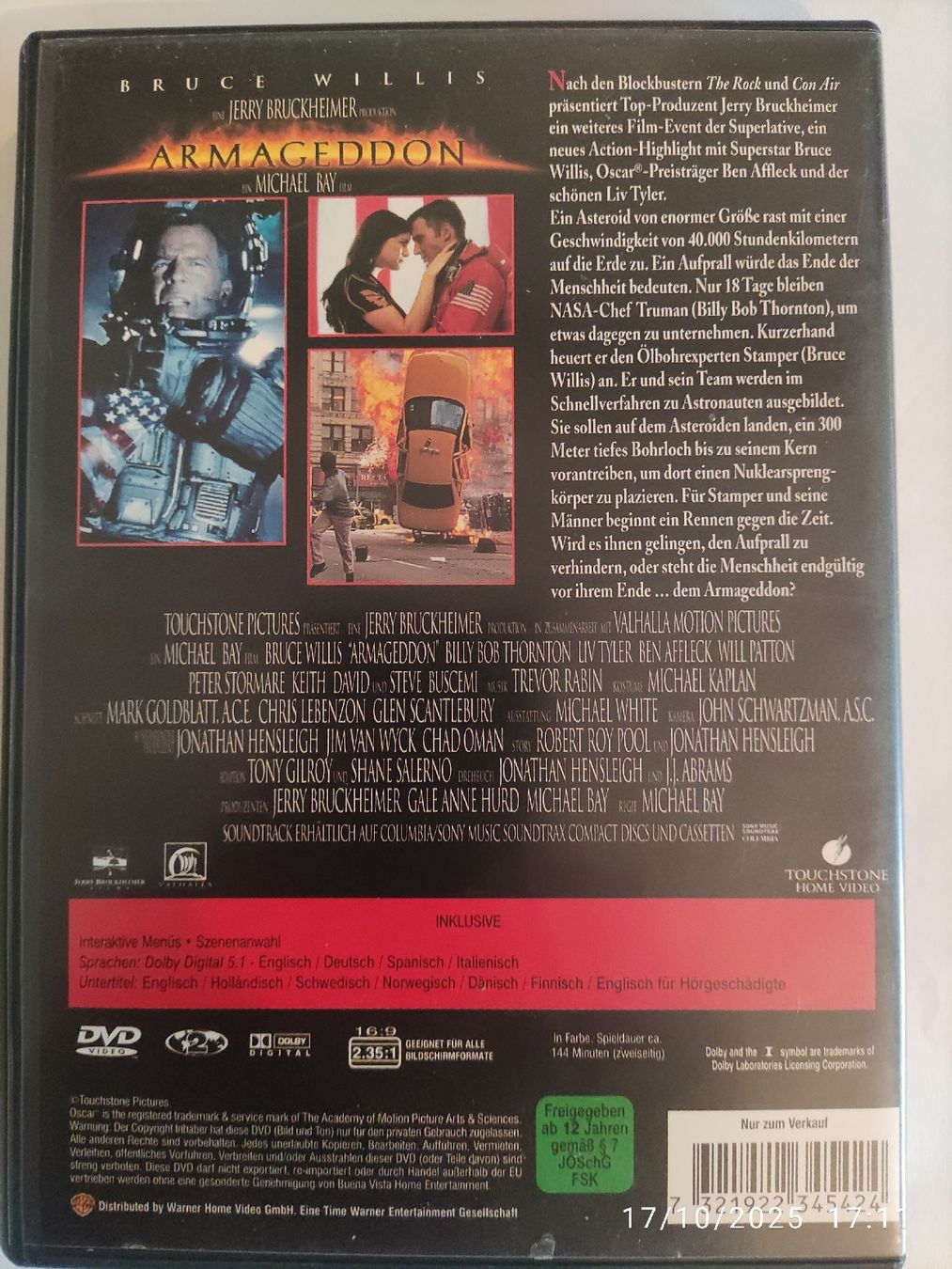 Tutti i DVDs: Armageddon – Usato da Basel venduto da Alacant 1