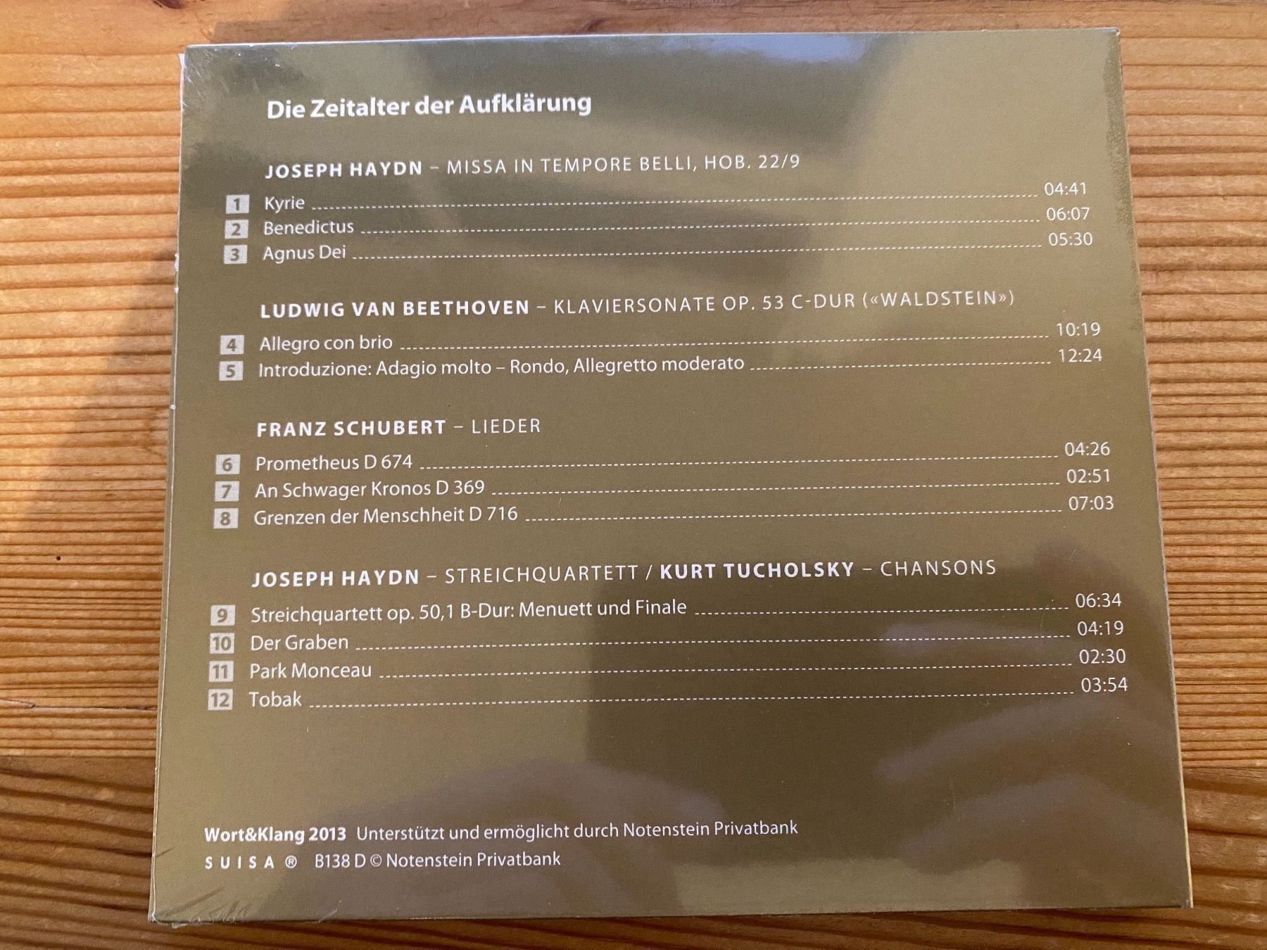 CDs: CD - Wort & Klang 2013 – Neu und originalverpackt aus St.Gallen von kingsamas 2