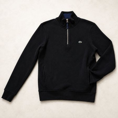 Lacoste Half Zip Noir Taille S