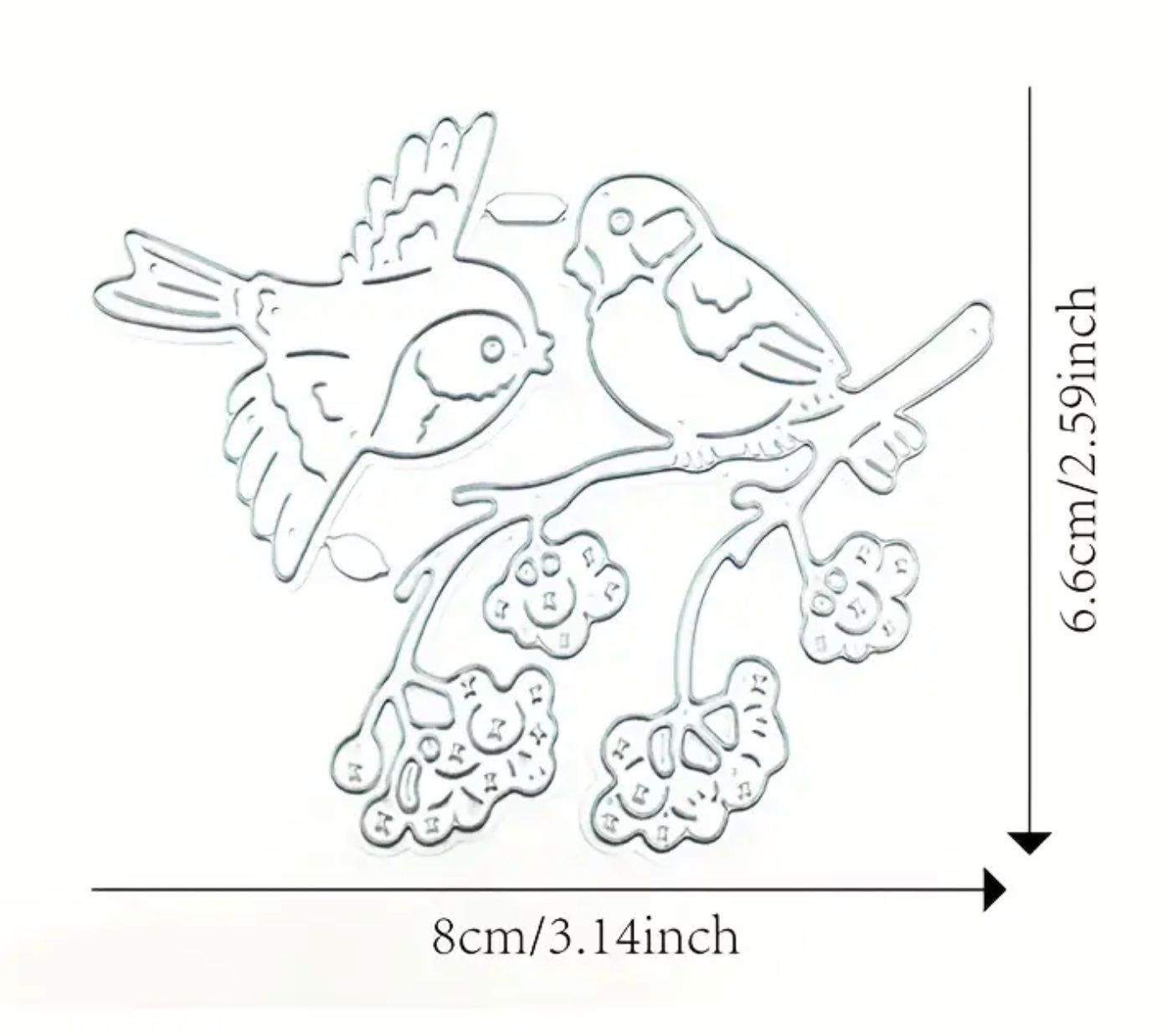 Schablonen: Stanzschablone Vögel auf Zweig – Neu und originalverpackt aus Frenkendorf von jazzplatten 1
