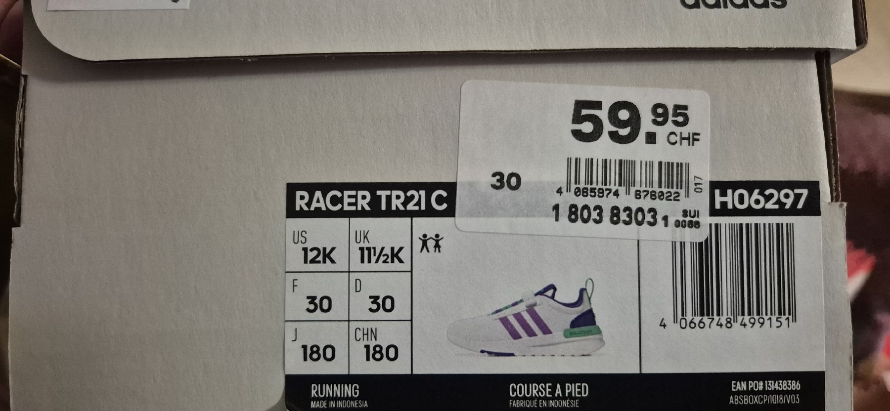 Adidas Schuhe für Jungen: Adidas Racer, Gr. 30 Kinderschuhe – Gebraucht aus Bremgarten AG von wellea 3
