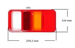 Ersatzglas WAS Lichtscheibe Glas WAS 191 zu Lampen 189/190
