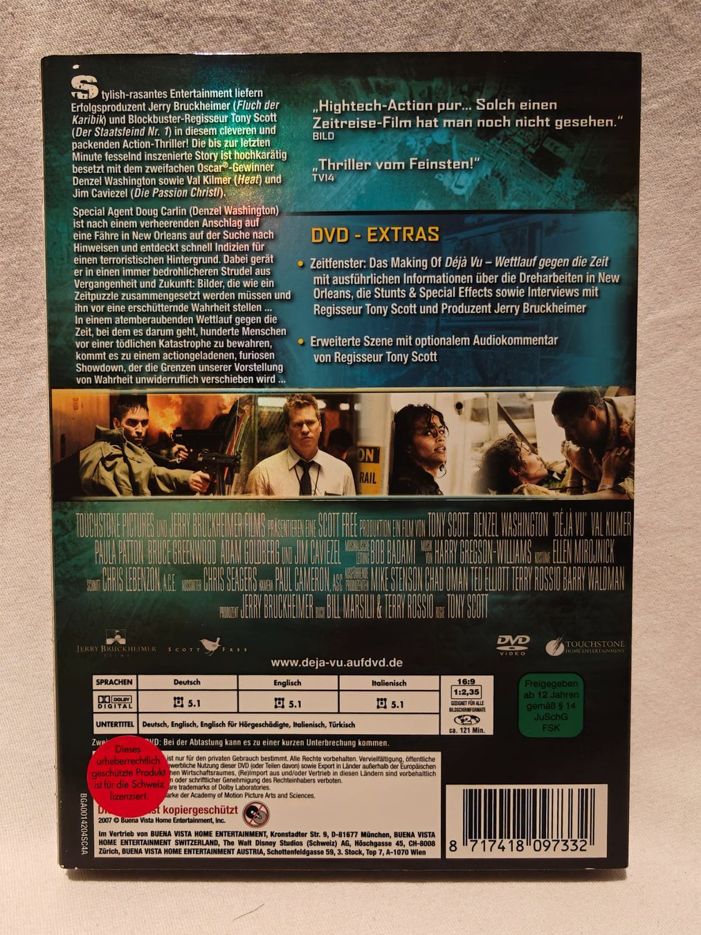Alle DVDs: Dejavu mit Denzel Washington – Gebraucht aus Gutenswil von Vulcano21 2