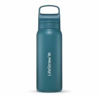 LifeStraw Go 2-Stage Trinkflasche, Steel 700ml (laguna teal)