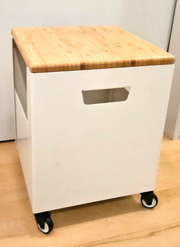 Ikea Eléments de bureau: Rollcontainer mit Bambusdeckel, neuwertiger Zustand – D'occasion à St. Gallen par AnBau
