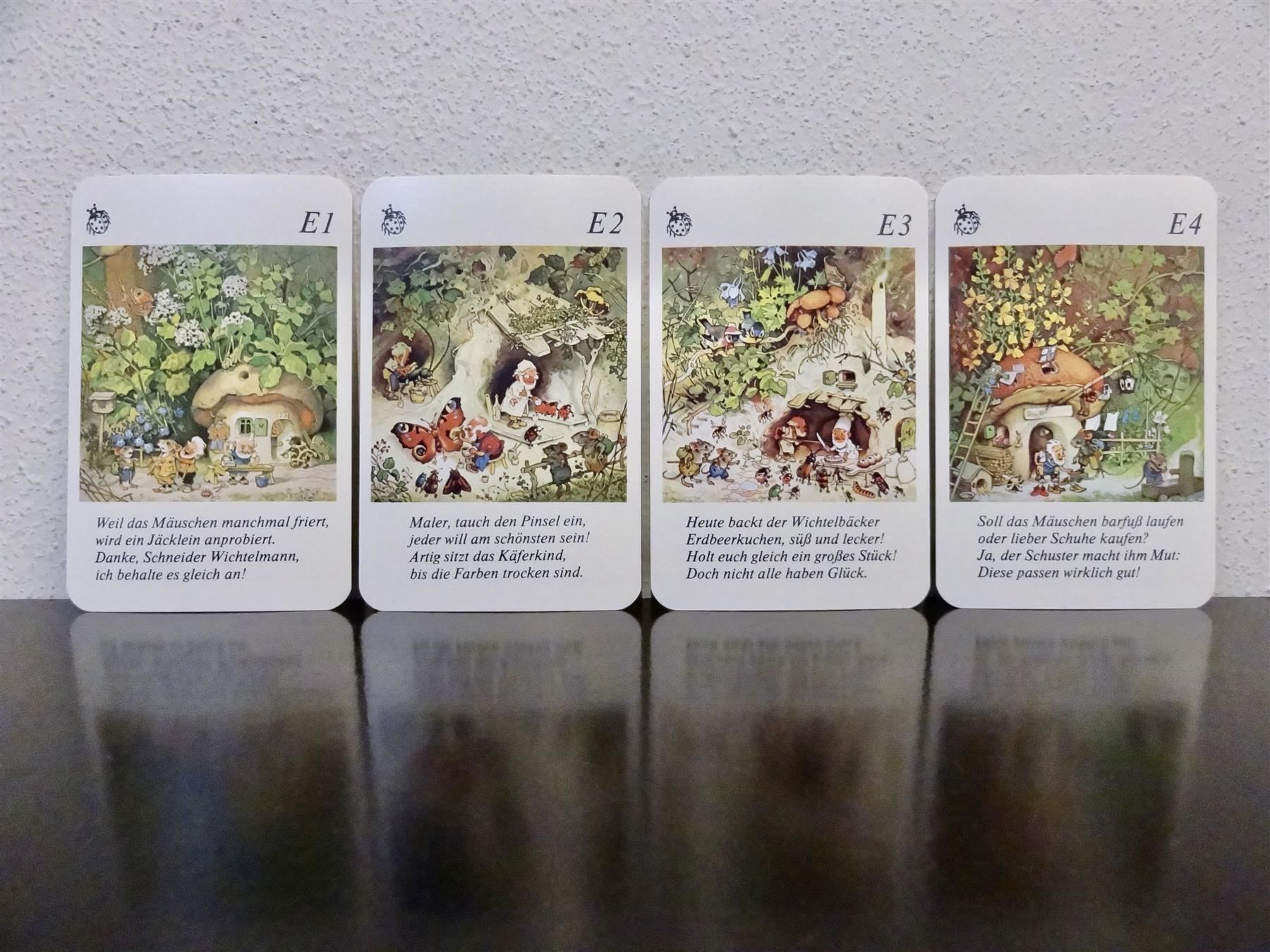 Giochi: schönes Quartett BESUCH IM WICHTELWALD – Usato da Kerzers venduto da wisaundso 6