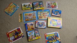 Grosses Puzzle-Set (14 Stk.) – HABA, Ravensburger, etc.