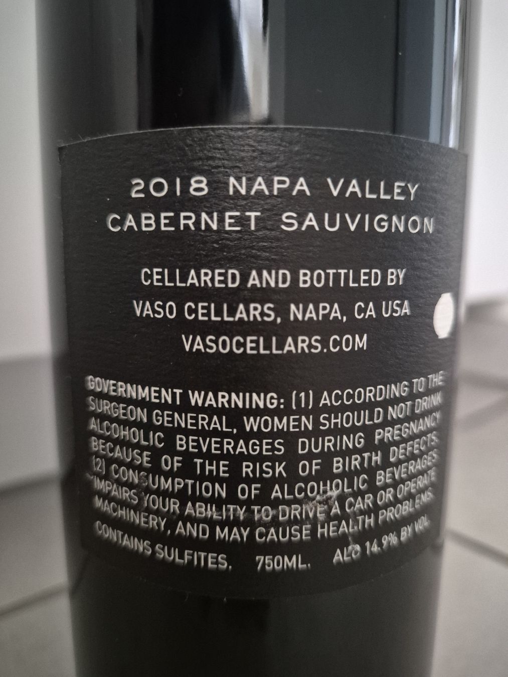Vino: Wein Napa Valley VASO – Nuovo (secondo la descrizione) da Volketswil venduto da 2000ra 1