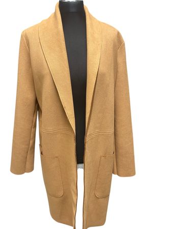Lederimitat Zara Mantel Gr. M, Beige, Top Zustand, Herbst 🍂
