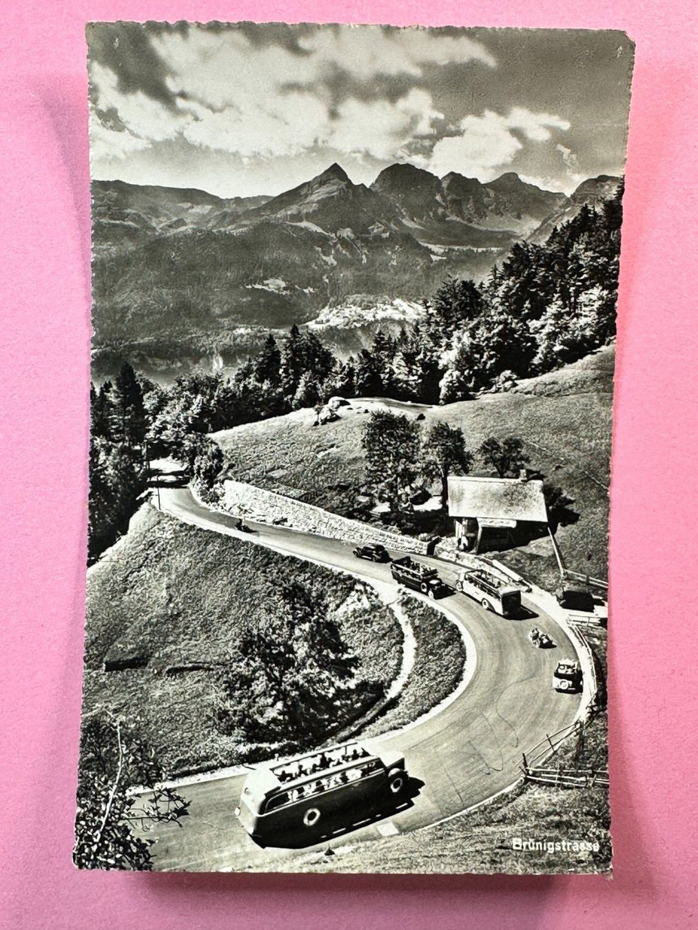 Ansichtskarten: Brünigstrasse - Oldtimer-Busse – Gebraucht aus Steg VS von _vinci_