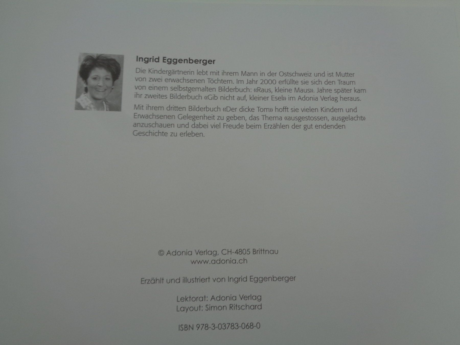 Bücher: Der dicke Tom - Ingrid Eggenberger – Gebraucht aus Chur von Oregano1 2