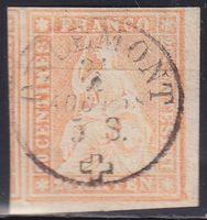 1854/62 STRUBEL Zst.Nr.25G