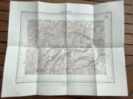 Carte Menzberg 1890-1901, rare! Pour collectionneurs.