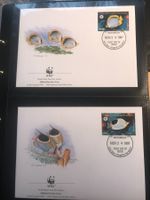 Mikronesien 1997 WWF Satz Gauklerfisch illu. Ersttagsbriefe