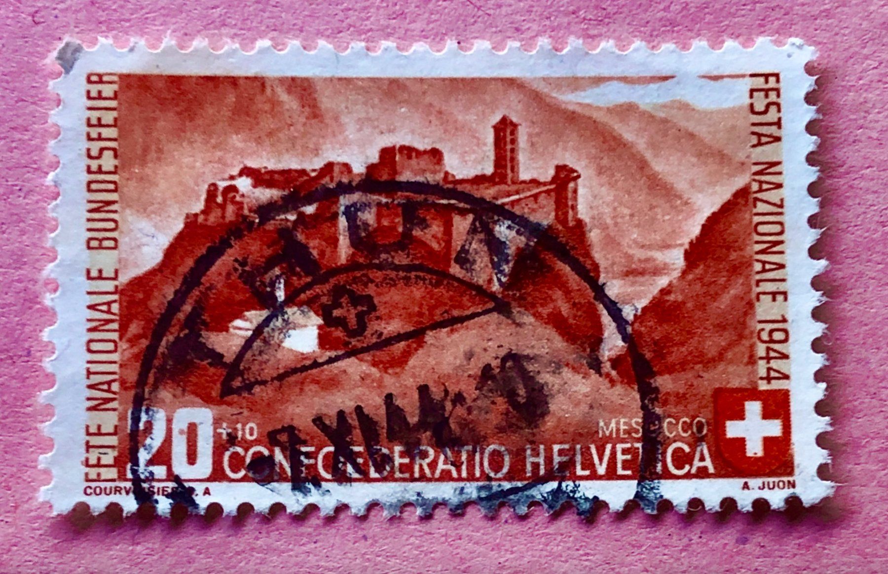 Tutti i francobolli: Nr.B 24 Stempel 1944 Thun    – Usato da Aarau venduto da Billa007