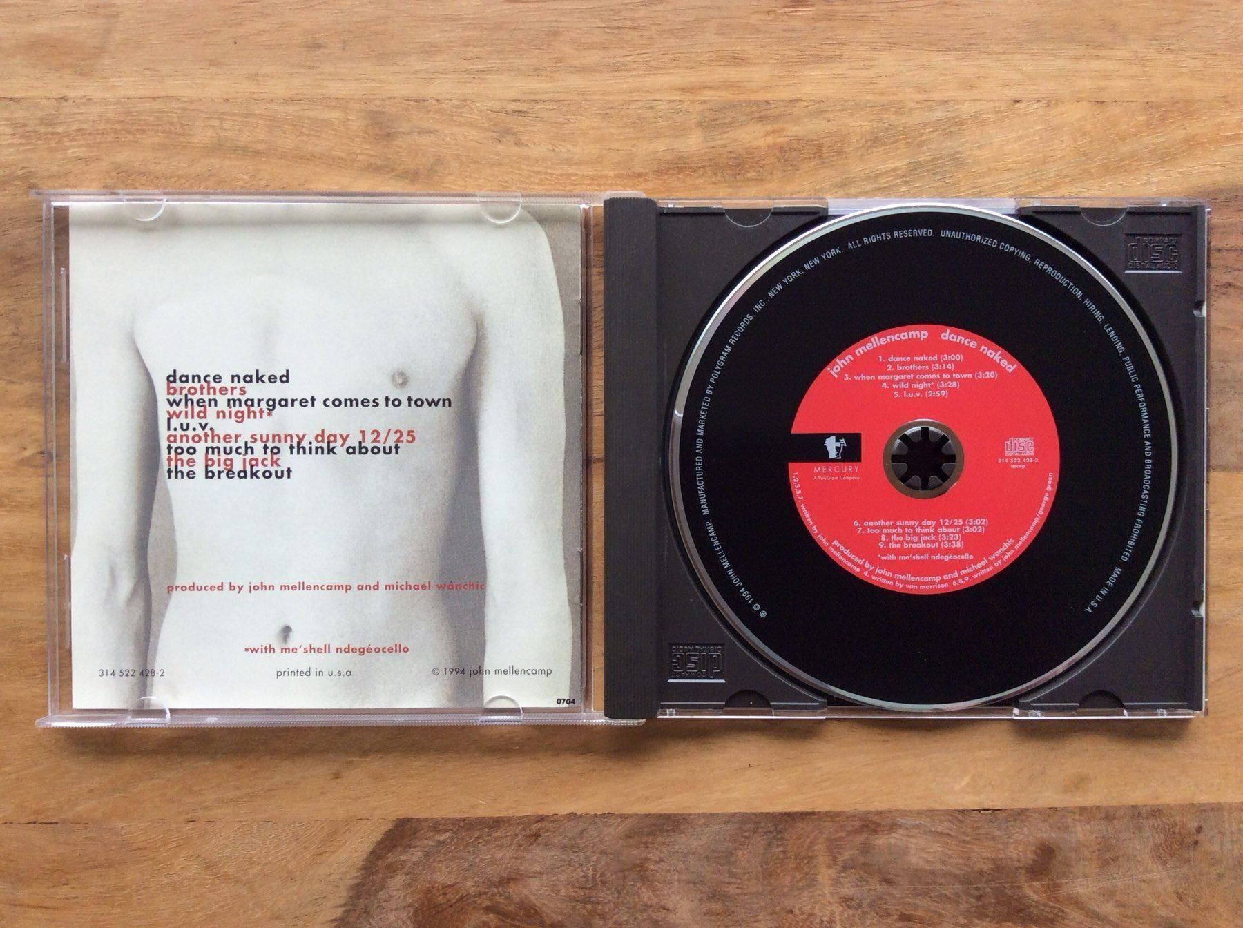 CD: CD John Mellencamp - Dance Naked – Usato da Horgen venduto da flyingpenguin2000 1