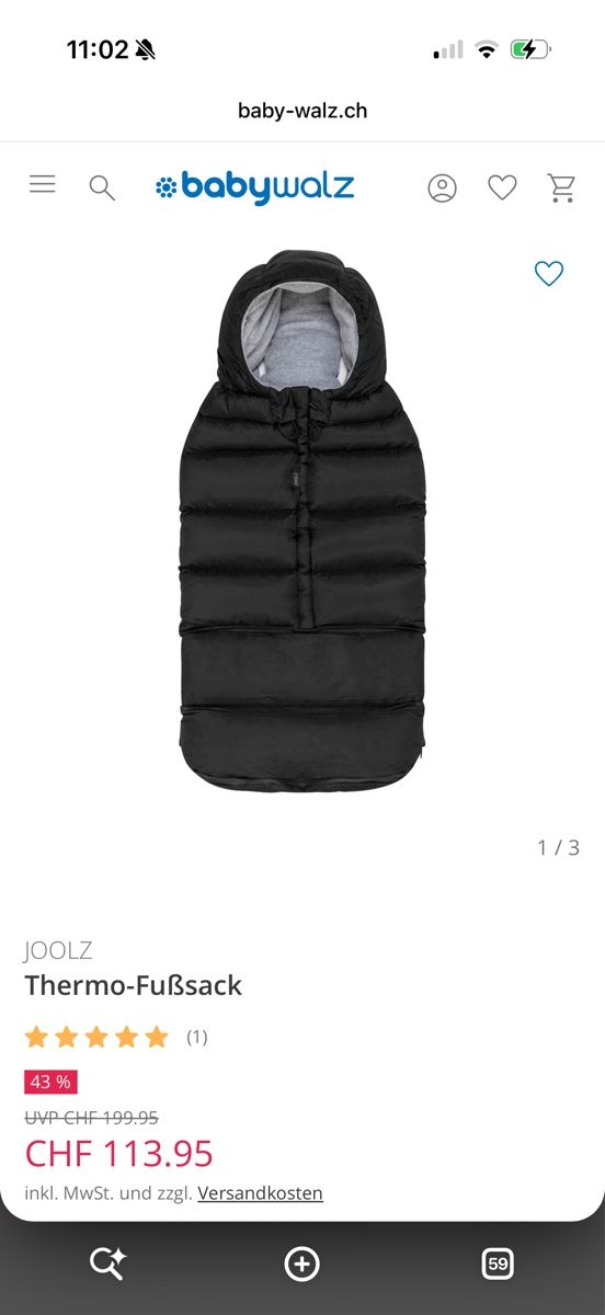Joolz Sacs de couchage: Thermo-Fusssack – Neuf (Voir description) à Zürich par giz_7r9n 2