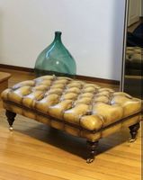Chesterfield  Leather poof