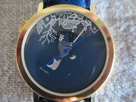 Vintage AKTEO  Witch Hexen Watch Selten Swiss made