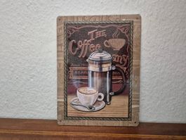 Blechschild Kaffee Bar Kneipe Salon Schild Blech Reklame