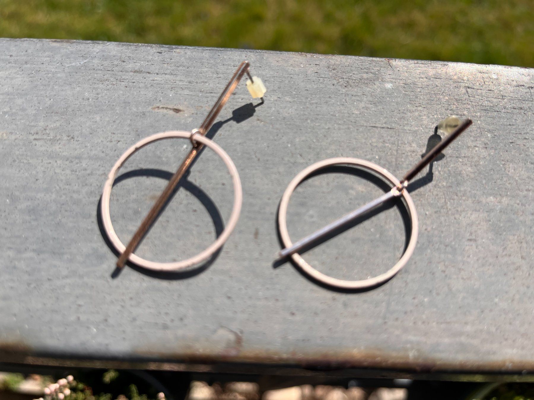 Boucles d'oreille: Statement Ohrstecker, Metall, Modeschmuck – D'occasion à Gattikon par kaandooh