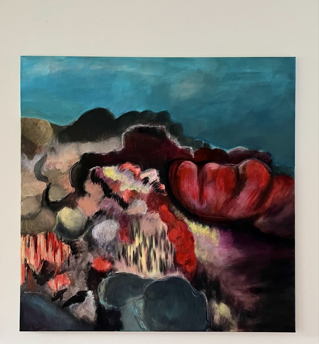 Dipinti: Abstrahierte Unterwasserwelt, Acrylgemälde – Nuovo (secondo la descrizione) da Duggingen venduto da simonmuriel