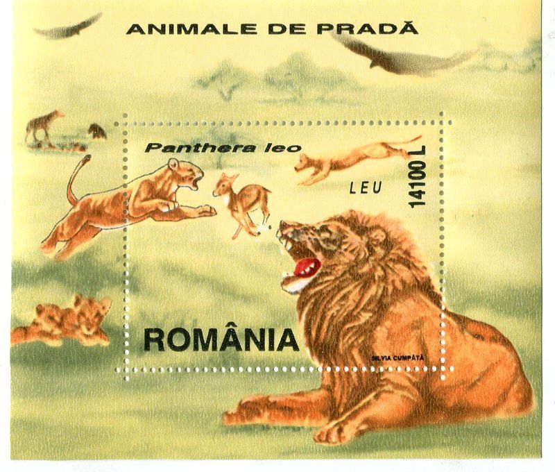Tous les timbres: Block "Löwen". Rumänien. – Neuf avec emballage d'origine à Basel par Butsch5