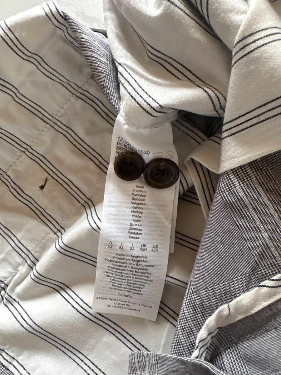 S.Oliver Pantaloni: S. Oliver Black Label Stoffhose grau Gr. 52 – Usato da Wileroltigen venduto da torro11 2
