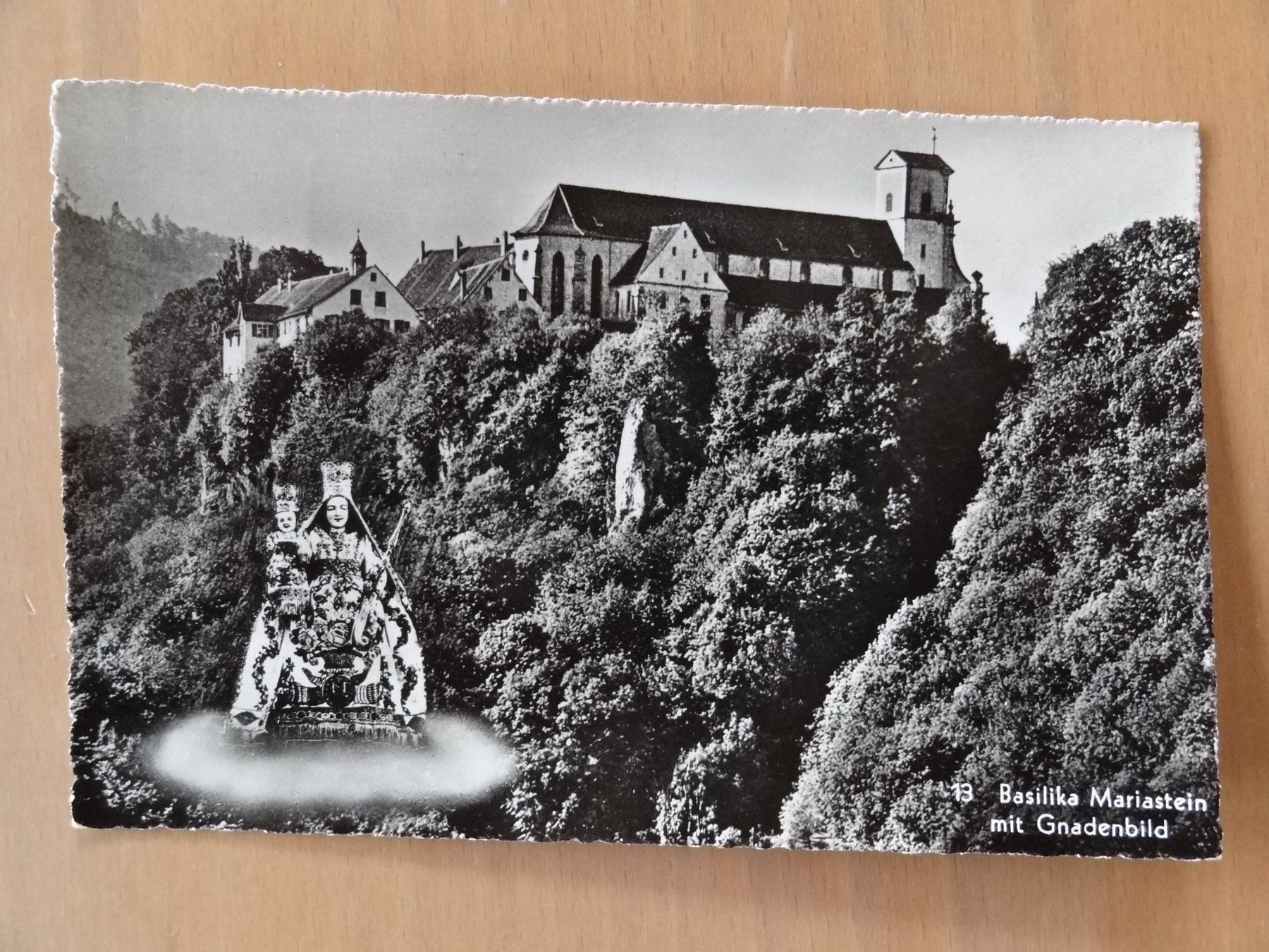 Cartoline postali: Mariastein Basilika - SO - 1950 – Usato da St Léonard venduto da Riglin