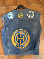 HC Davos Jeans Gilet mit 6 HCD Aufnäher und 5 andere 