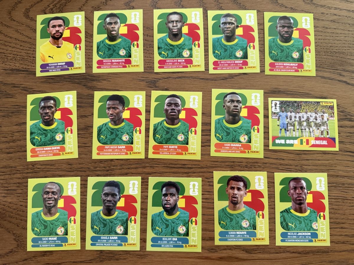 Panini Carte collezionabili: PANINI WM 2026 Bilder SENEGAL SEN MANE  – Nuovo (secondo la descrizione) da Sennhof Winterthur venduto da bibo11