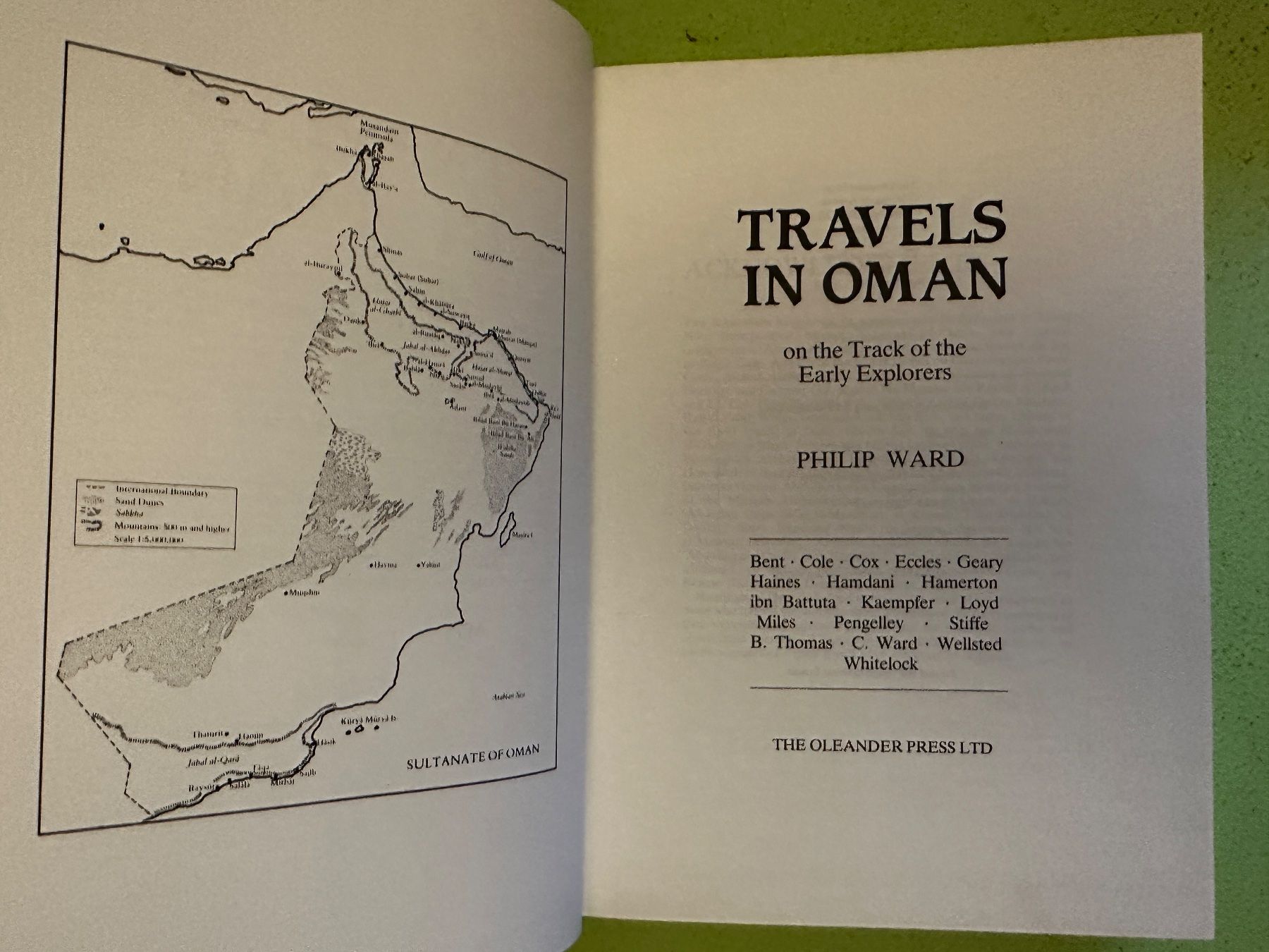 Bücher: P. Ward: Travels in Oman. 1987 – Gebraucht aus Zürich von allp 2