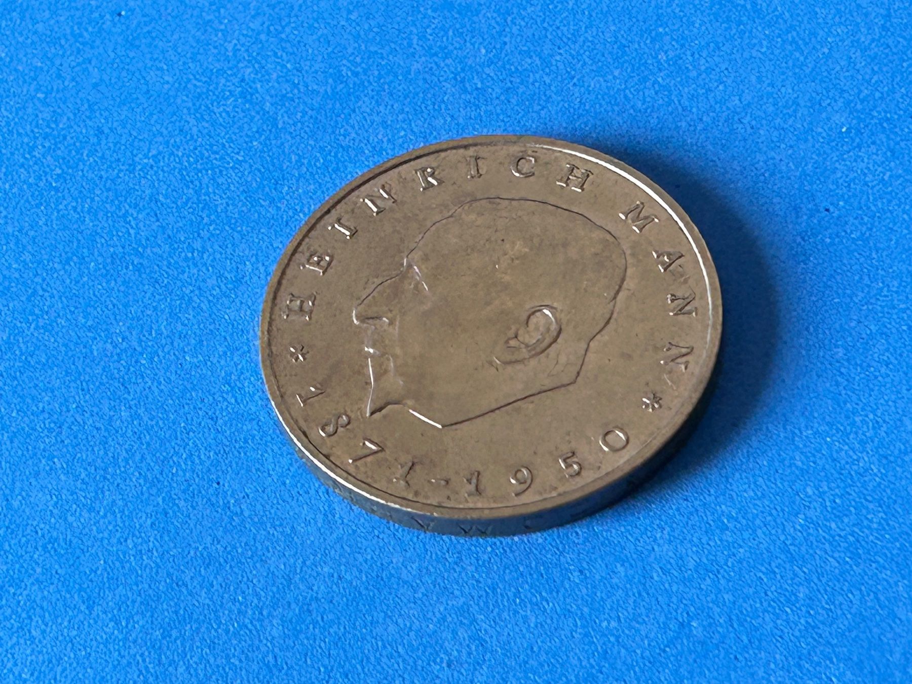 Alle Münzen: Germany - 20 Mark (Heinrich Mann) 1971 – Gebraucht aus Corcelles NE von AJKader 2